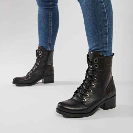 Moda in Pelle Bezzie Black Leather