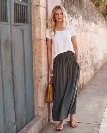 Garnet Hill Favorite Maxi Knit Skirt