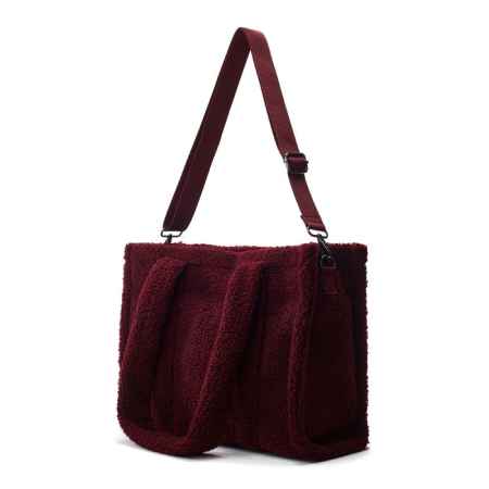 moda in pelle Jemima Bag Burgundy Faux Fur