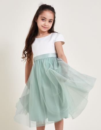 Monsoon Tulle Bridesmaid Dress Green