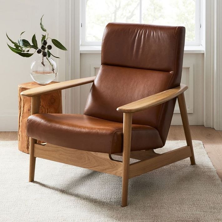 West Elm Mid-Century Leather Show Wood Chair Review