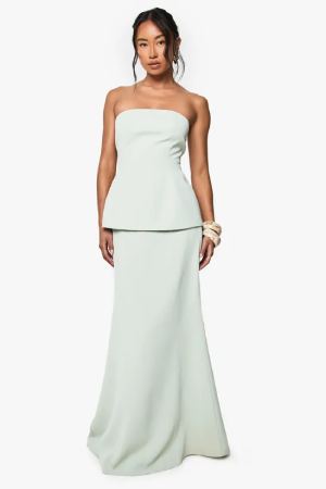 Boohoo Woven Slip Maxi Skirt